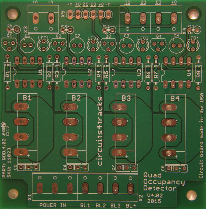 QOD: Quad Occupancy Detector Circuit Board